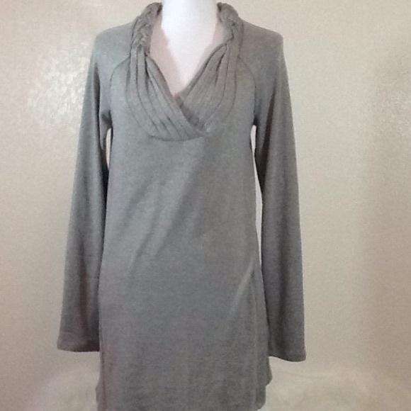 Anthropologie Tops - Anthropologie One September Gray Tunic Dress In M Anthropologie Tops - Anthropologie One September Gray Tunic Dress In M